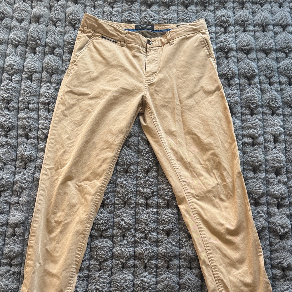 Scotch & Soda Men's Khaki Chinos